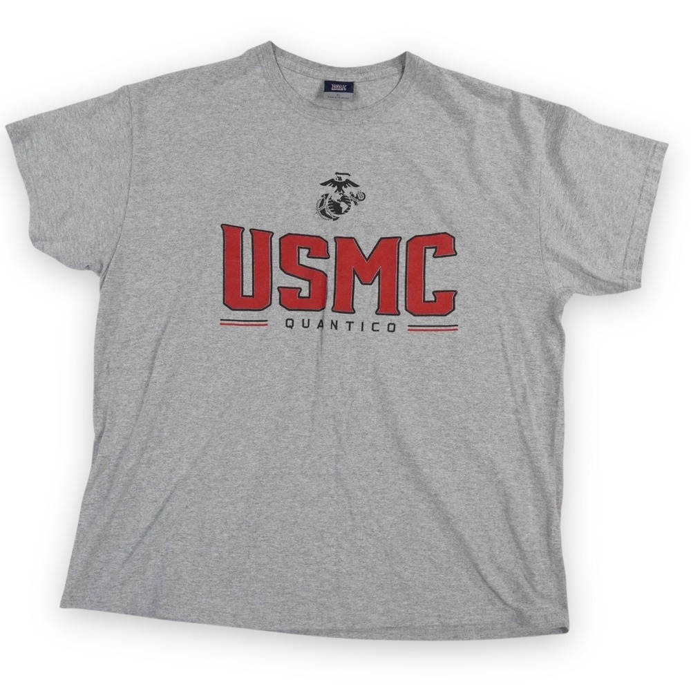 VTG United States Marine Coprs MV Sport Mens XL Gray Quantico USMC Semper Fi